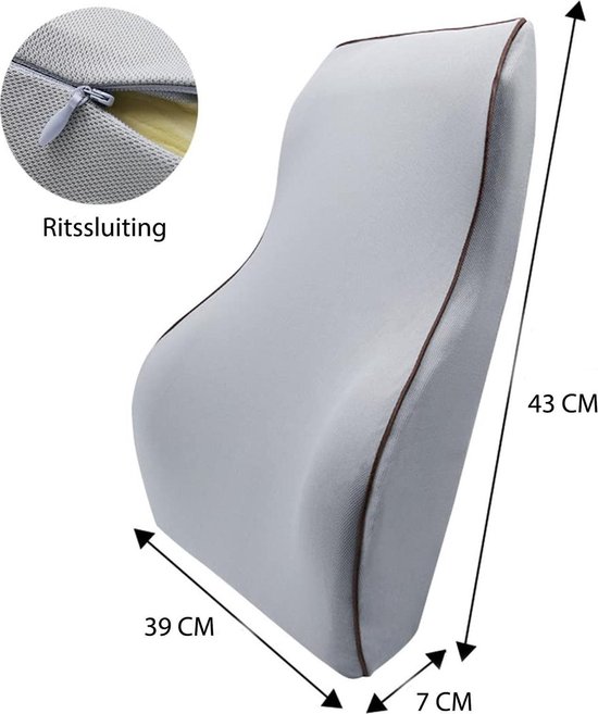 effect appel 鍔 Professionele Rugkussen & Hoofdkussen - Ergonomische Rugsteun Kussen voor  Gehele Rug,... | bol.com