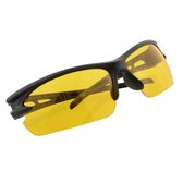sport zonnebril met UV400 filter sportief modern (zwart / geel)