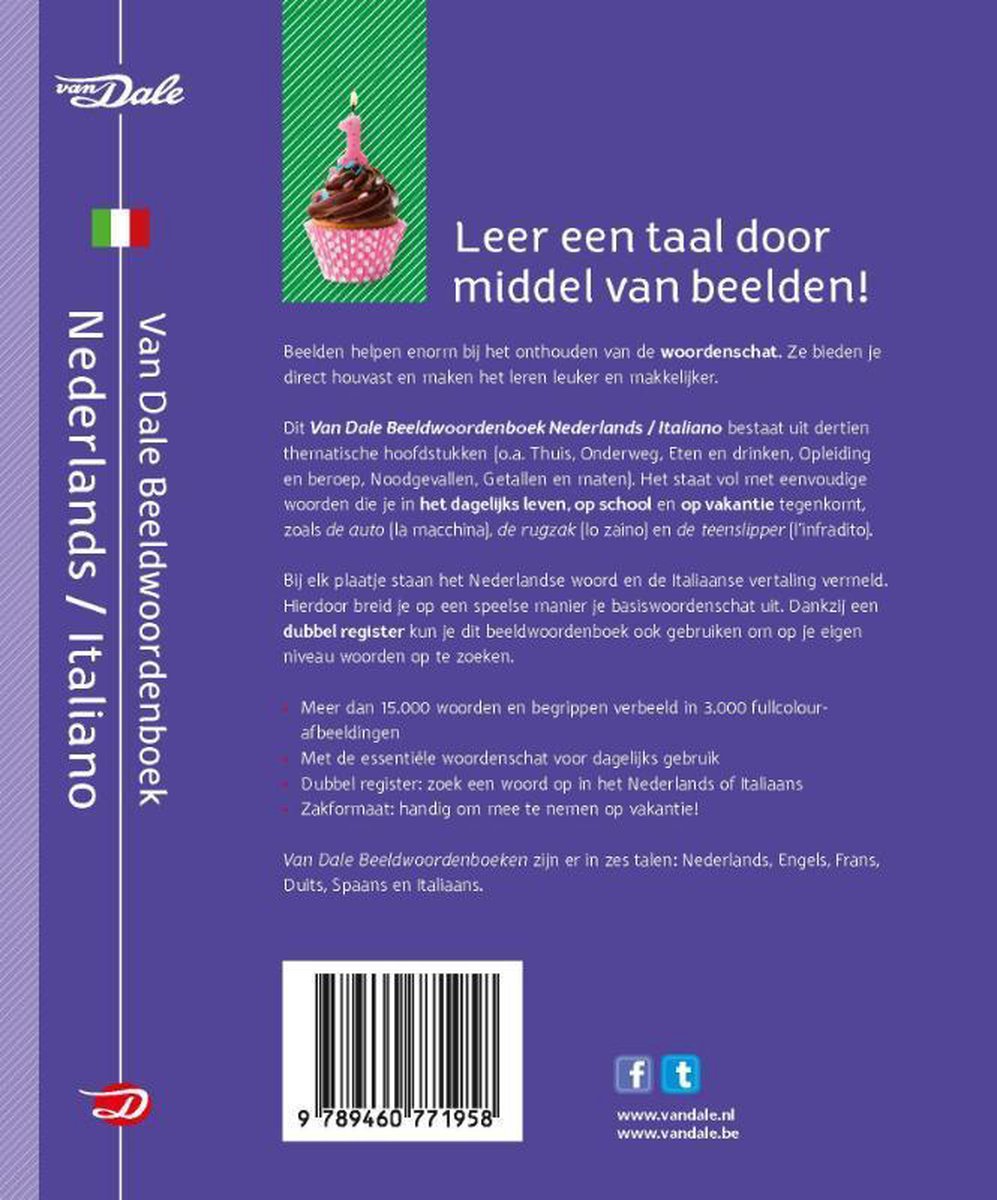 Van Dale Beeldwoordenboek Nederlands/Italiano - back cover