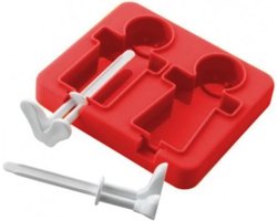 E-my Igloo - Waterijsjesvorm - Poppetjes - Rood