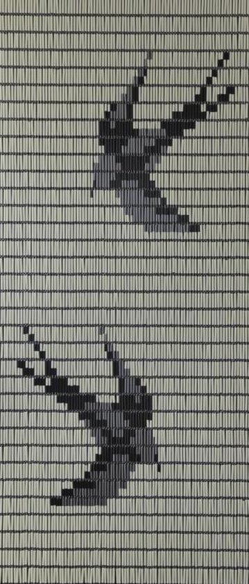 Sun-arts Vliegengordijn Zwaluwen Hulzen 210 X 90 Cm Pvc Crème