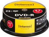 Intenso DVD-R 4,7 GB 16x Snelheid - 25st Gebaksdoos