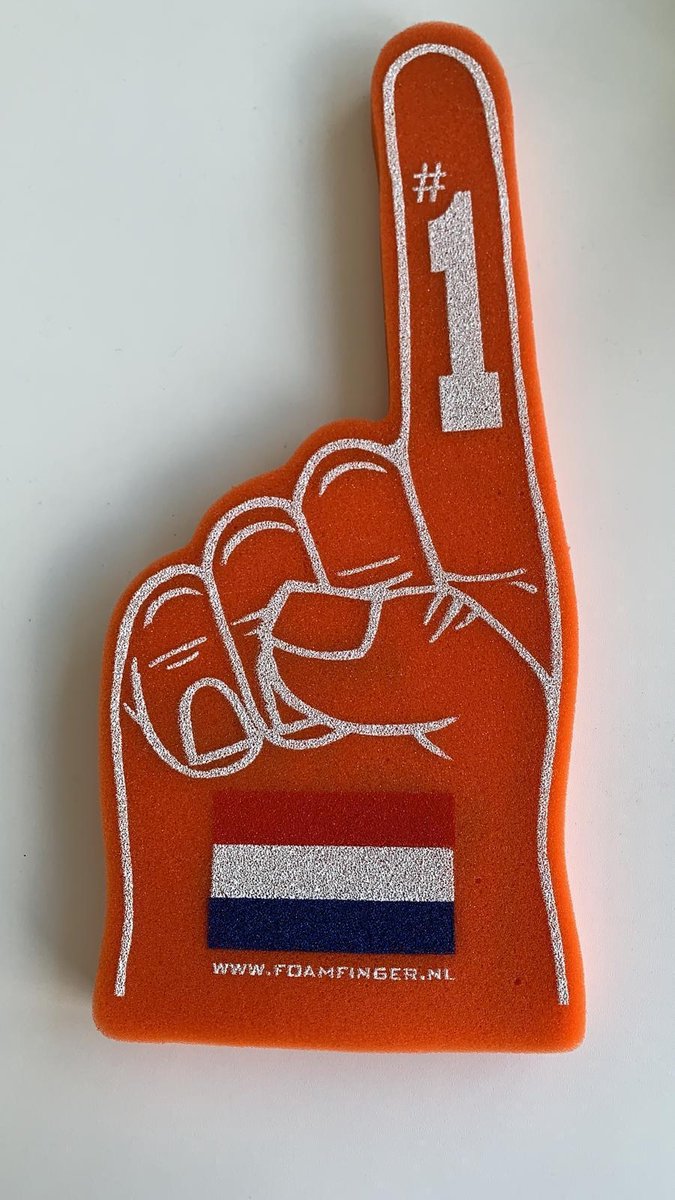 Foam Finger (30CM) - Juich mee met Oranje op het EK 2021 - Nederland - Koningsdag- WK - EK - Voetbal - Tennis - Formule 1
