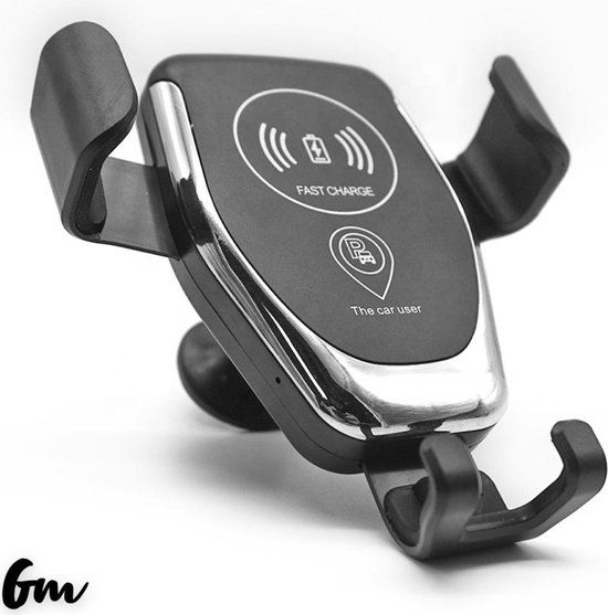 rook Ongemak Verstelbaar GM - Draadloze telefoon houder auto - Draadloos opladen - Qi - Oplader... |  bol.com