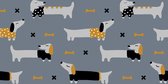 Mat, Vloermat, Vloerkleed, Tapijt, Kind - Kinderkamer Honden - Wasbaar - Antislip -115 x 65 cm