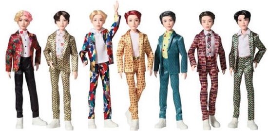 gastheer petticoat pack Mattel BTS Bangtan Boys Idol Pop 29cm 7-Pack 33x81cm | bol.com
