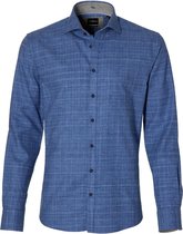 Jac Hensen Overhemd - Modern Fit - Blauw - 4XL Grote Maten