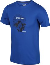 Mannen Fingal V Grafisch actief T-shirt Outdoorshirt Blauw