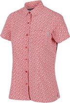 Regatta Blouse Mindano V Dames Polyester Rood Bloemen Maat 40