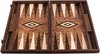 Afbeelding van het spelletje Walnut Burl Backgammon - 48 x 30 cm - Handgemaakt - Prachtig Top Kwaliteit Klasse en Geweldig