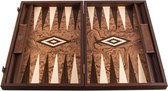 Walnut Burl Backgammon - 48 x 30 cm - Handgemaakt - Prachtig Top Kwaliteit Klasse en Geweldig