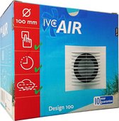 IVC Air ventilator - capaciteit 100 m³ / uur - met vochtsensor - Wit