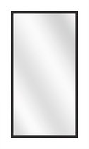 Spiegel met Luxe Aluminium Lijst - Mat Zwart - 20x50 cm