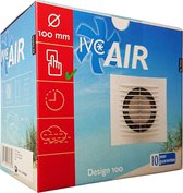 IVC Air ventilator | Design 100 | Ø 100 mm | capaciteit 100 m³ / uur | geschikt voor ruimtes tot 10m² | Wit