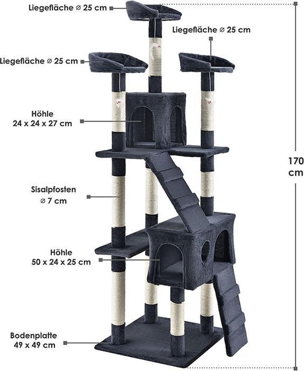 Katten Krabpaal Amy Donkergrijs