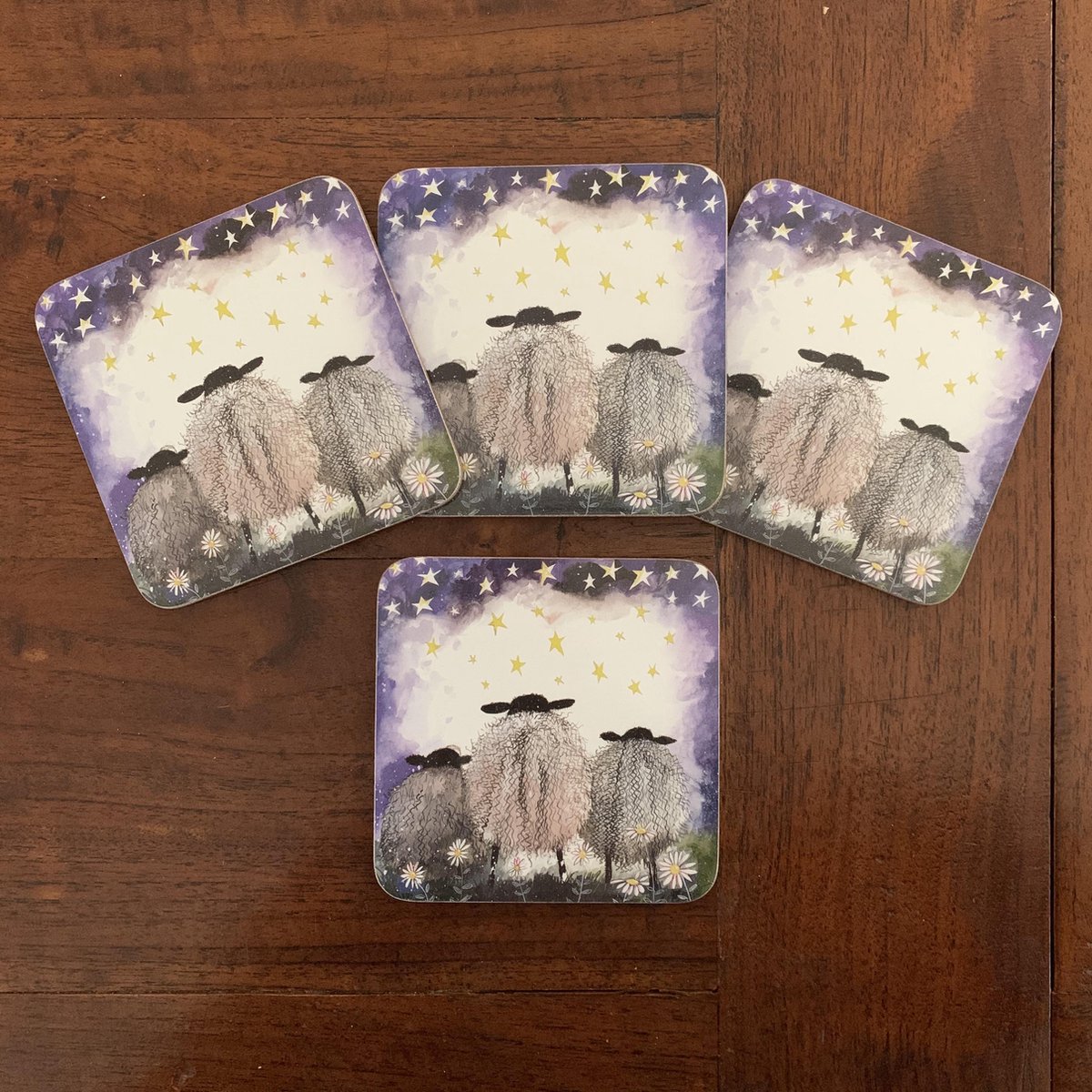 Alex Clark Onderzetters Set Schaap Starlight Sheep