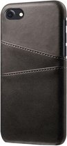 Apple iPhone SE 2020 Back Cover Kunstleer - Zwart