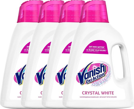 Liquide Vanish Détachant couleur 1 litre + Détachant Crystal White