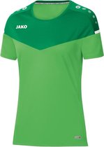 Jako Champ 2.0 T-Shirt Dames Zachtgroen-Sportgroen Maat 42