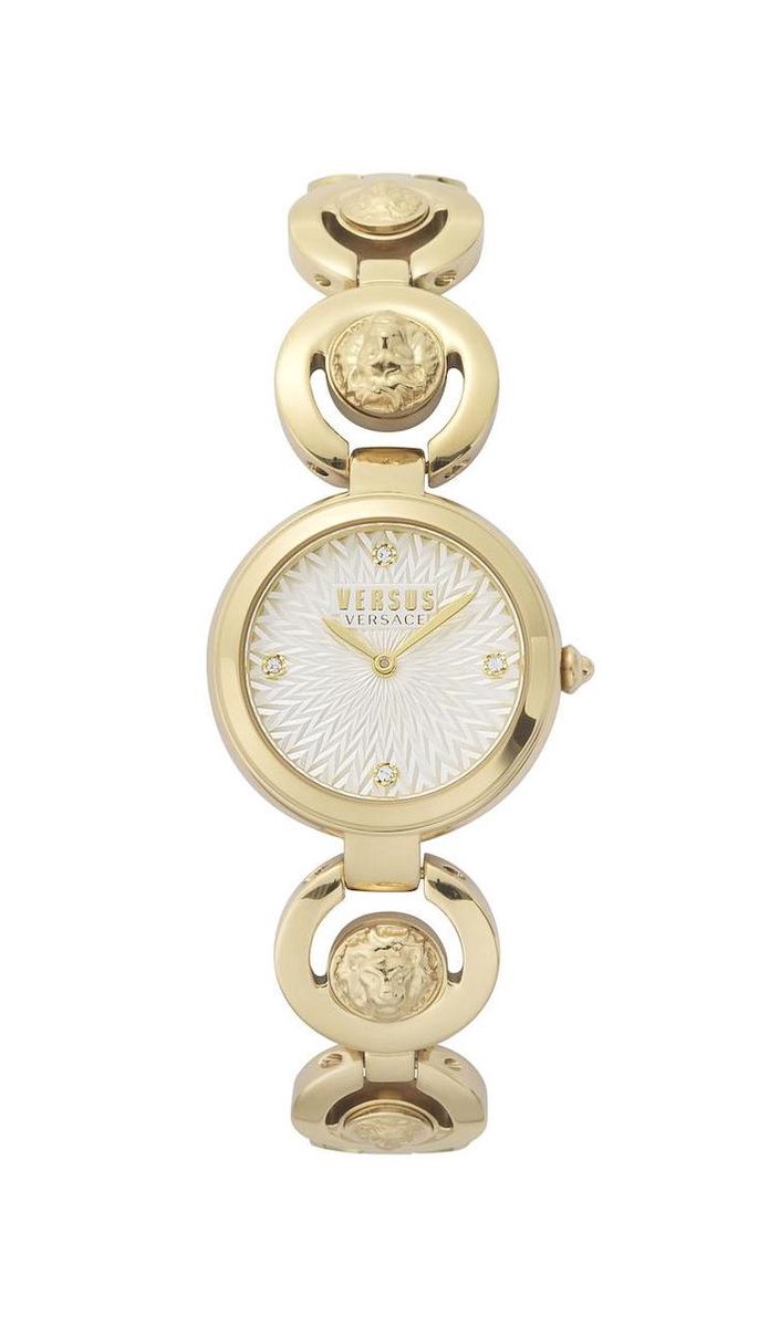 Versus Versace Monte Stella Swarovski - Dameshorloge - Goudkleurig - Zilverkleurig - Swarovski - 28 MM