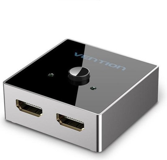 FeinTech SW210 HDMI Switch 4k 120Hz 2 In 1 Out oder 1 In 2 Out Bi-Direktional, 8K, 48Gbps, 2.1 Switch, Splitter, Verteiler, Unterstützt HDR, VRR, ALLM und Dolby Vision, HDCP 2.2