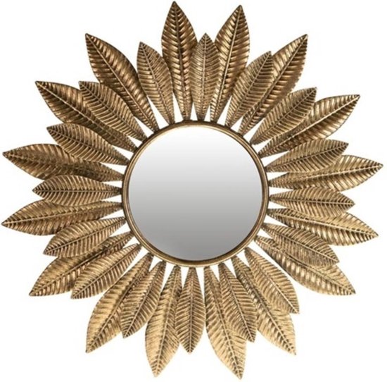 Eindeloos behandeling Krijt Decoratieve spiegel van goud 65 cm | bol.com