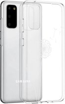 iMoshion Hoesje Geschikt voor Samsung Galaxy S20 Hoesje Siliconen - iMoshion Design hoesje - Wit / Transparant / Dandelion