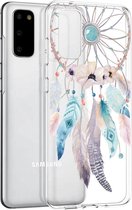 iMoshion Hoesje Geschikt voor Samsung Galaxy S20 Hoesje Siliconen - iMoshion Design hoesje - Transparant / Meerkleurig / Dreamcatcher