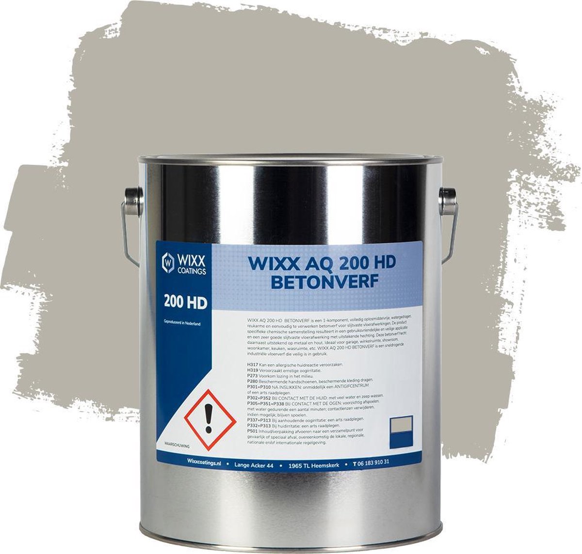 Wixx AQ 200 Betonverf RAL 7044 2,5 liter