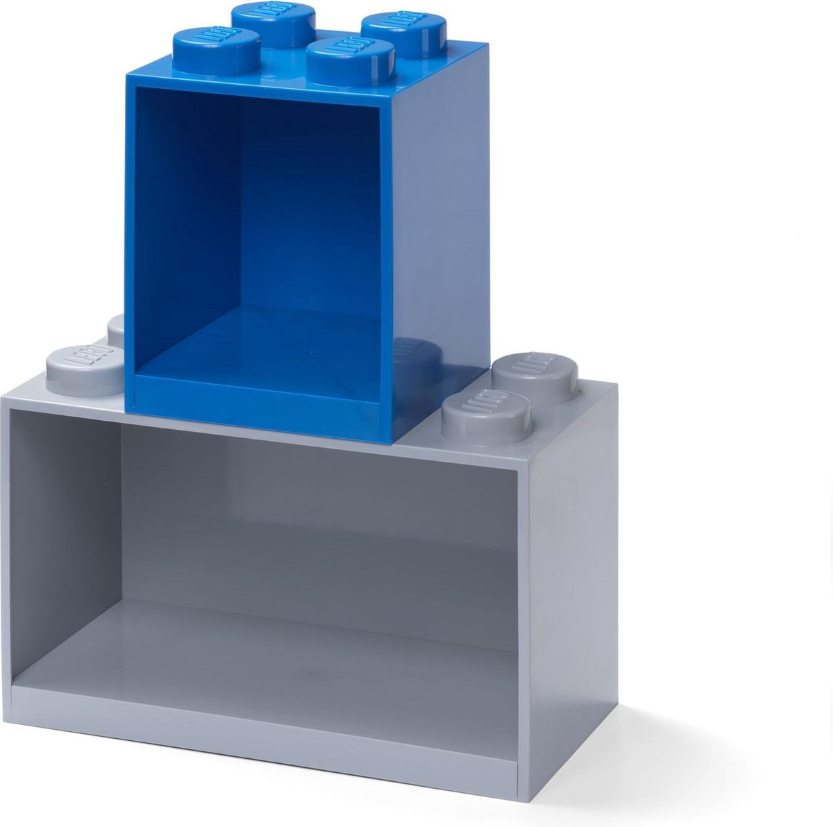 Room Copenhagen LEGO Brick Shelf 4 noppen - Blauw wandrek thumbnail 3
