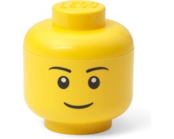 Lego - Opbergbox Hoofd Boy Mini - Polypropyleen - Geel Image