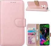 LG G8 ThinQ - Bookcase Rose Goud - portemonee hoesje