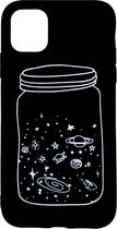 Apple iPhone 11 – Zwart TPU siliconen Galaxy Jar hoesje