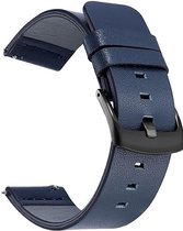 Horlogeband van Leer voor LG G Watch / G Watch R / Urbane | 22 mm | Horloge Band - Horlogebandjes | Blauw