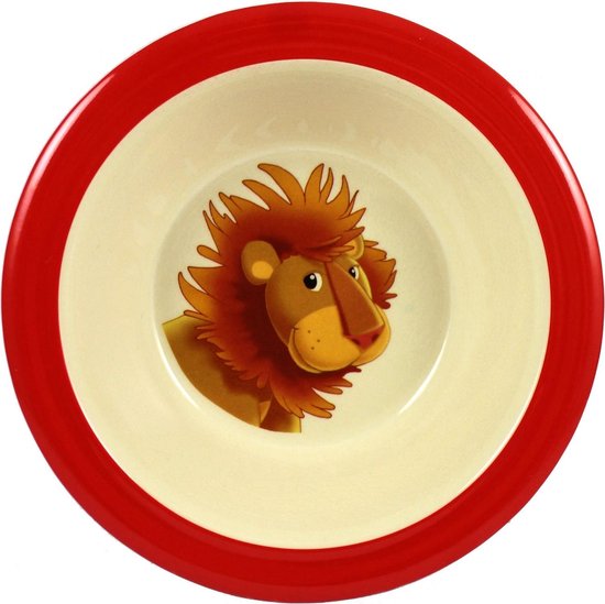 Assiette plate Afrique lion vaisselle enfant : : Cuisine