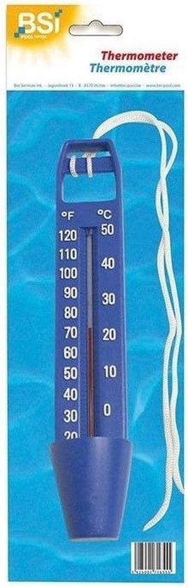 Zwembad thermometer blauw 26 cm - Zwembadwater temperatuur meters
