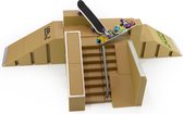 Sjoel® Vinger Skateboard Park met 15 Onderdelen | Ramp | Rails | Fingerboard Starter Kit | Skatepark