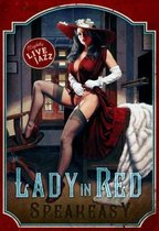 Wandbord - Lady In Red Speak Easy