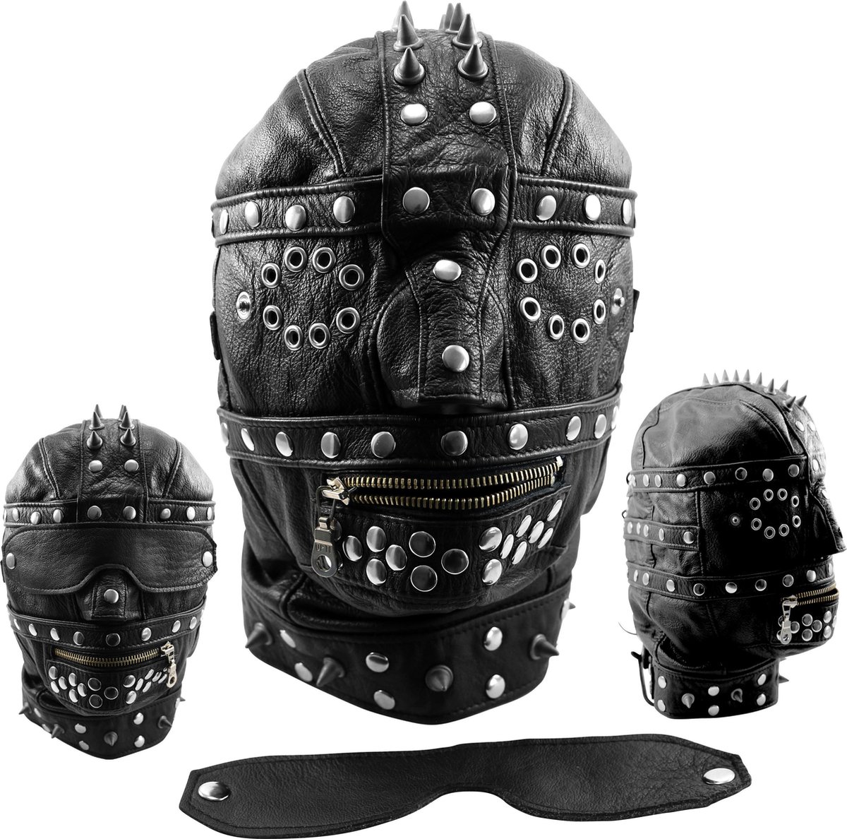 Goedkoopste XX-Dreamtoys – Echt leren masker Heavy zwart