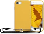 Telefoonhoesje voor Apple iPhone 7 8 SE 2020 met siliconen hoesje en koord telefoontasje crossbody