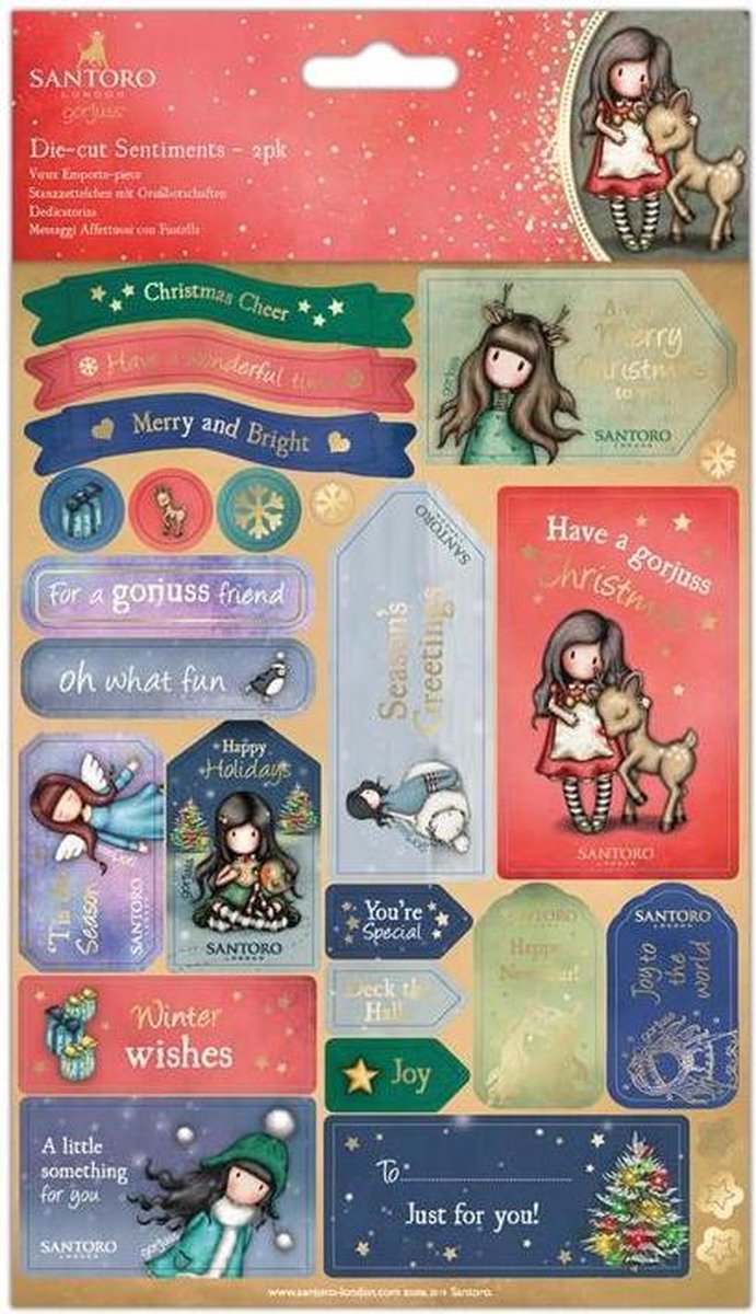 Gorjuss: Die-Cut Sentiments - Santoro - Oh Deer (GOR 157122)