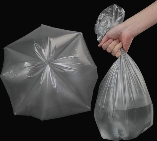 120 sacs poubelle gris 60x55, 1 rouleau de 120 sacs, sacs poubelle pour  poubelle... | bol.com