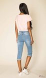 transfusie weten breedte Kuitbroek Dulani capri model hoge taille light jeans | bol.com