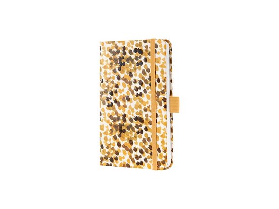 Sigel - notitieboek - Jolie Beauty - A6 - 174 pagina's - lijn - 80 grams papier - geel/bruin - SI-JN332