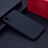 Voor iPhone XR Candy Color TPU Case (zwart)