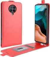 Voor Geschikt voor Xiaomi Redmi K30 Pro R64 textuur enkele verticale flip lederen beschermhoes met kaartsleuven en fotolijst (rood)