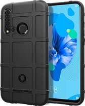 Full Coverage Shockproof TPU Case voor Huawei Nova 5i (Zwart)