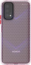 Voor Huawei Honor V30 Honeycomb Shockproof TPU Case (roze)