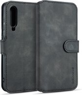 Voor Xiaomi 9 Pro DG.MING Retro Oil Side Horizontal Flip Case met houder & kaartsleuven & portemonnee (zwart)