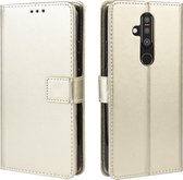 Crazy Horse Texture Horizontal Flip Leren Case voor Nokia X71 (8.1 Plus), met houder & kaartsleuven & portemonnee (goud)